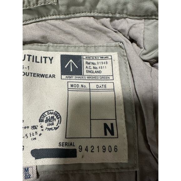 Nigel Cabourn Utility Jacket Tan Type B1 Cold Weather NC9 Outerwear Size 33 Tan - Picture 5 of 16